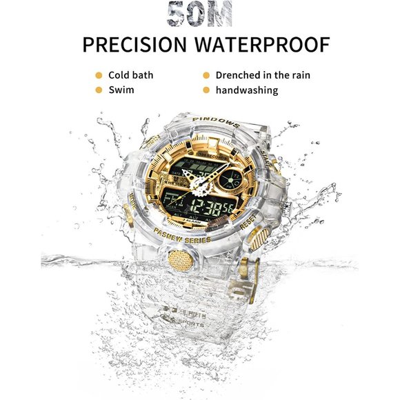 New Men Digital Watch for Men Watch Sports Watch Large Digital Analog Du… - Picture 10 of 16